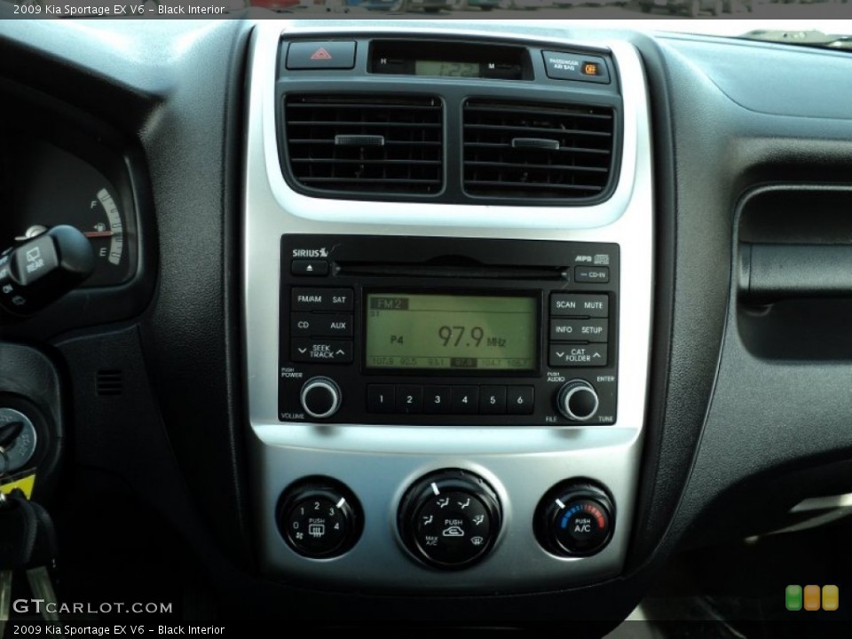 Black Interior Audio System for the 2009 Kia Sportage EX V6 #55991407