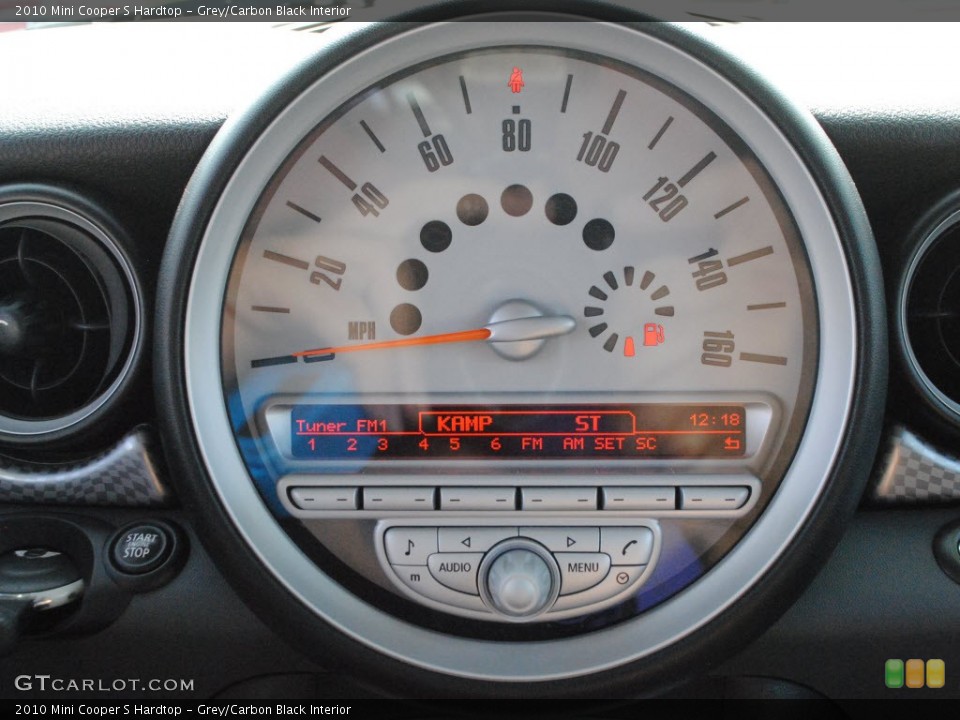 Grey/Carbon Black Interior Gauges for the 2010 Mini Cooper S Hardtop #55992077