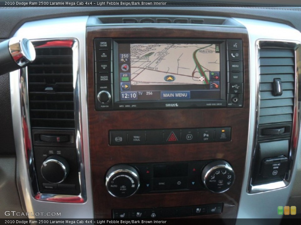 Light Pebble Beige/Bark Brown Interior Navigation for the 2010 Dodge Ram 2500 Laramie Mega Cab 4x4 #55993726