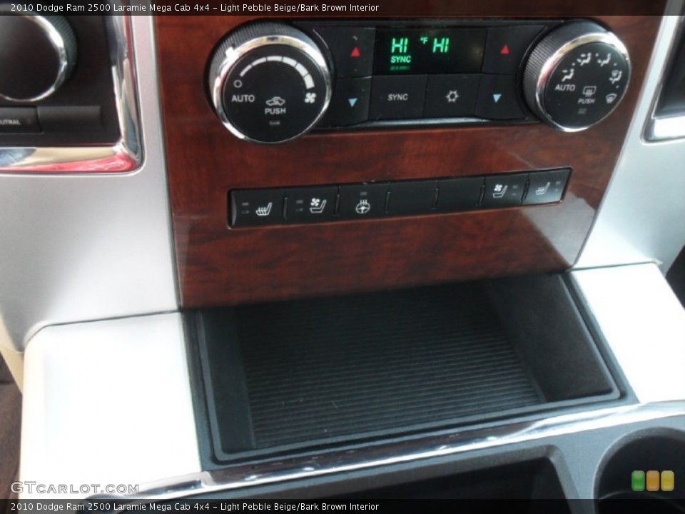 Light Pebble Beige/Bark Brown Interior Controls for the 2010 Dodge Ram 2500 Laramie Mega Cab 4x4 #55993735