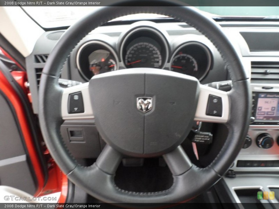 Dark Slate Gray/Orange Interior Steering Wheel for the 2008 Dodge Nitro R/T #55996726