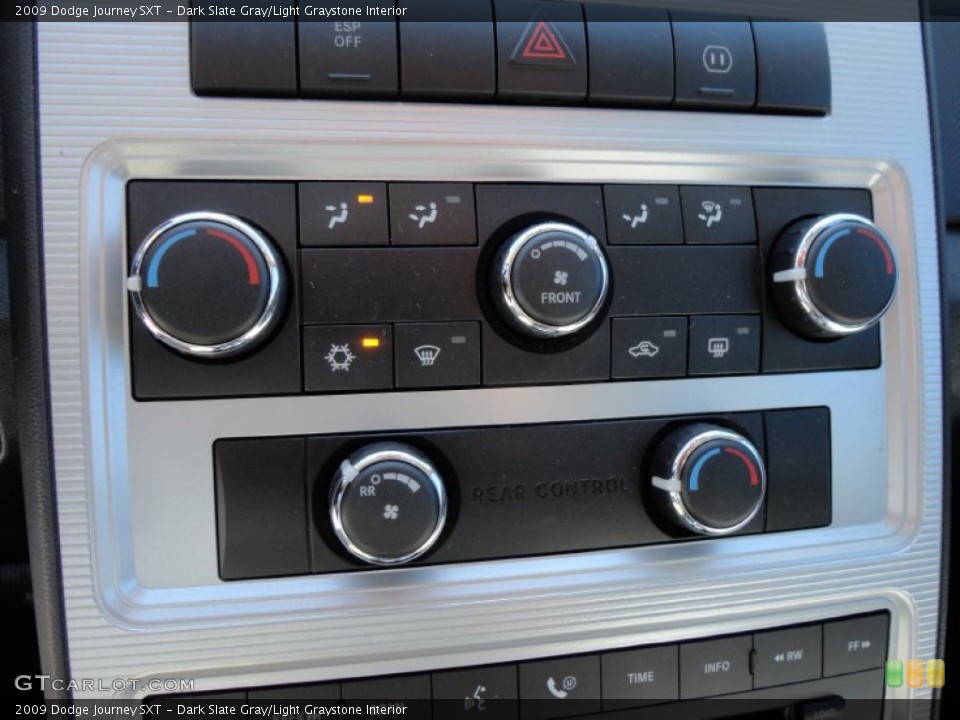 Dark Slate Gray/Light Graystone Interior Controls for the 2009 Dodge Journey SXT #55997329