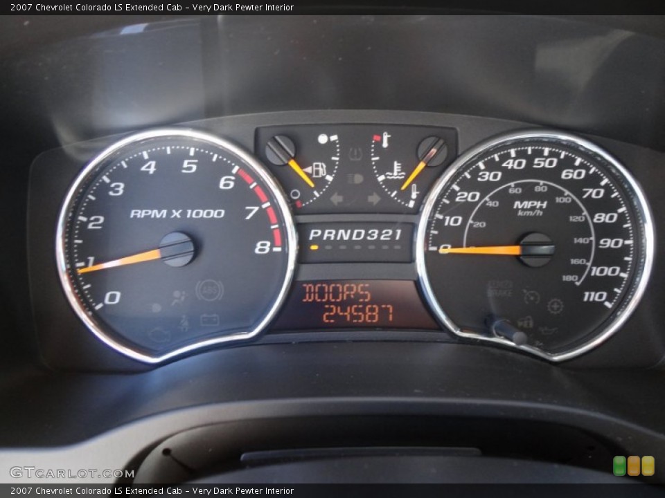 Very Dark Pewter Interior Gauges for the 2007 Chevrolet Colorado LS Extended Cab #55997534
