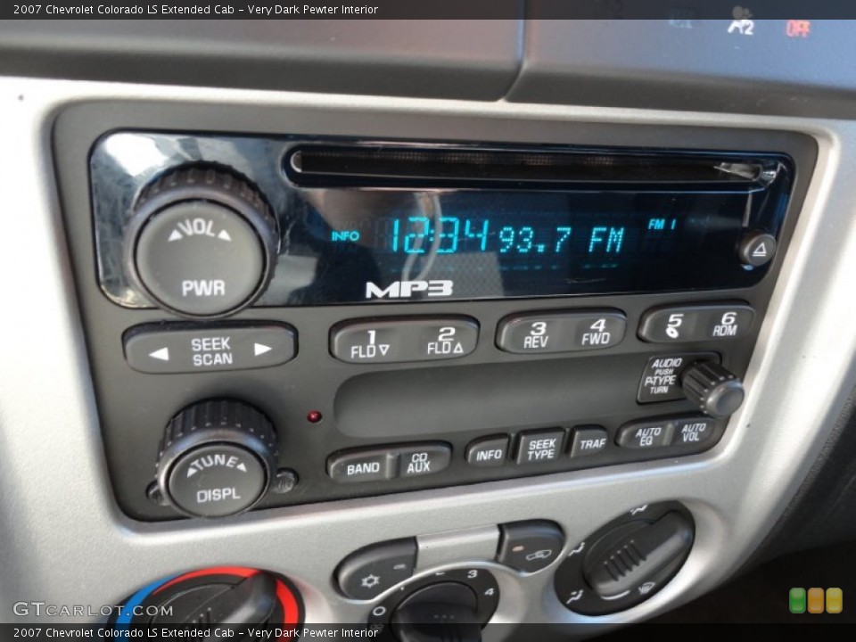 Very Dark Pewter Interior Audio System for the 2007 Chevrolet Colorado LS Extended Cab #55997542