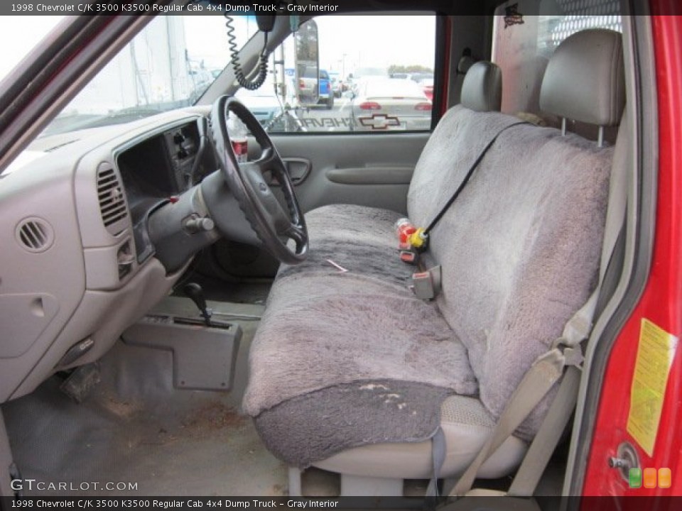 Gray Interior Photo for the 1998 Chevrolet C/K 3500 K3500 Regular Cab 4x4 Dump Truck #55998046