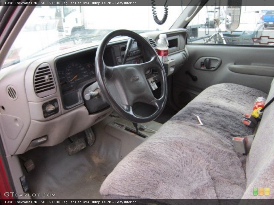Gray Interior Photo for the 1998 Chevrolet C/K 3500 K3500 Regular Cab 4x4 Dump Truck #55998055