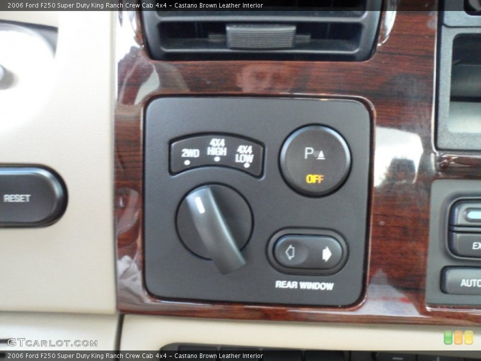 Castano Brown Leather Interior Controls for the 2006 Ford F250 Super Duty King Ranch Crew Cab 4x4 #55998519