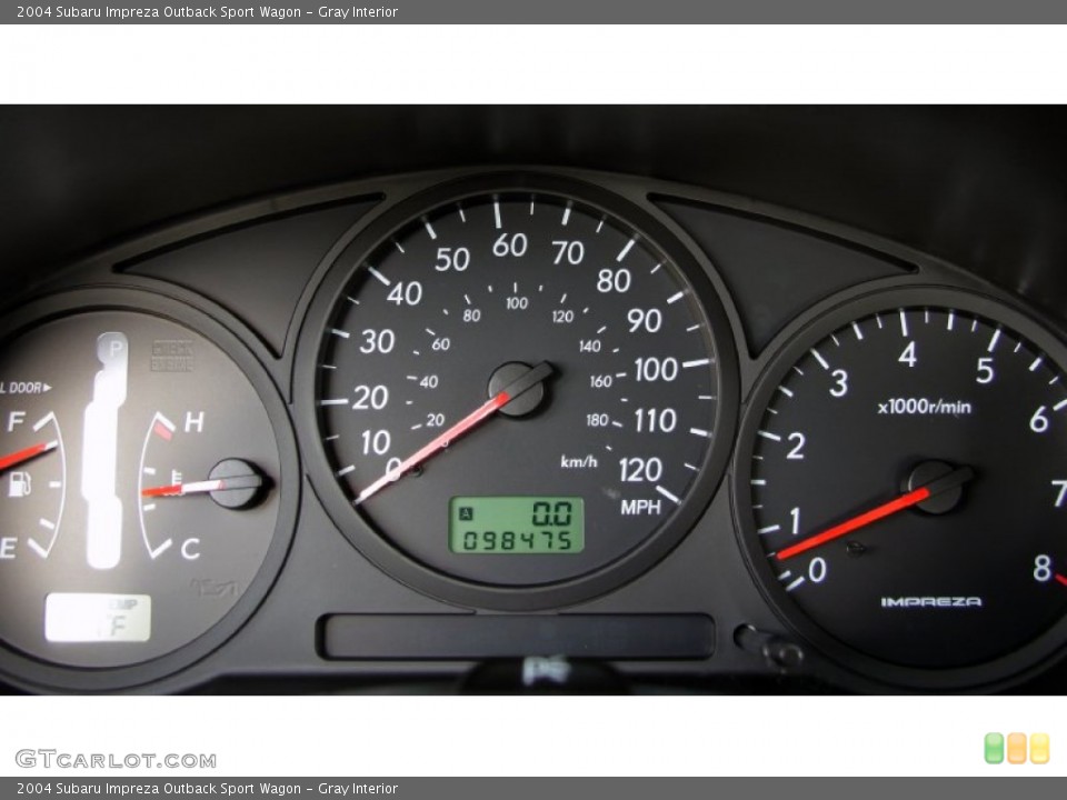Gray Interior Gauges for the 2004 Subaru Impreza Outback Sport Wagon #55998546