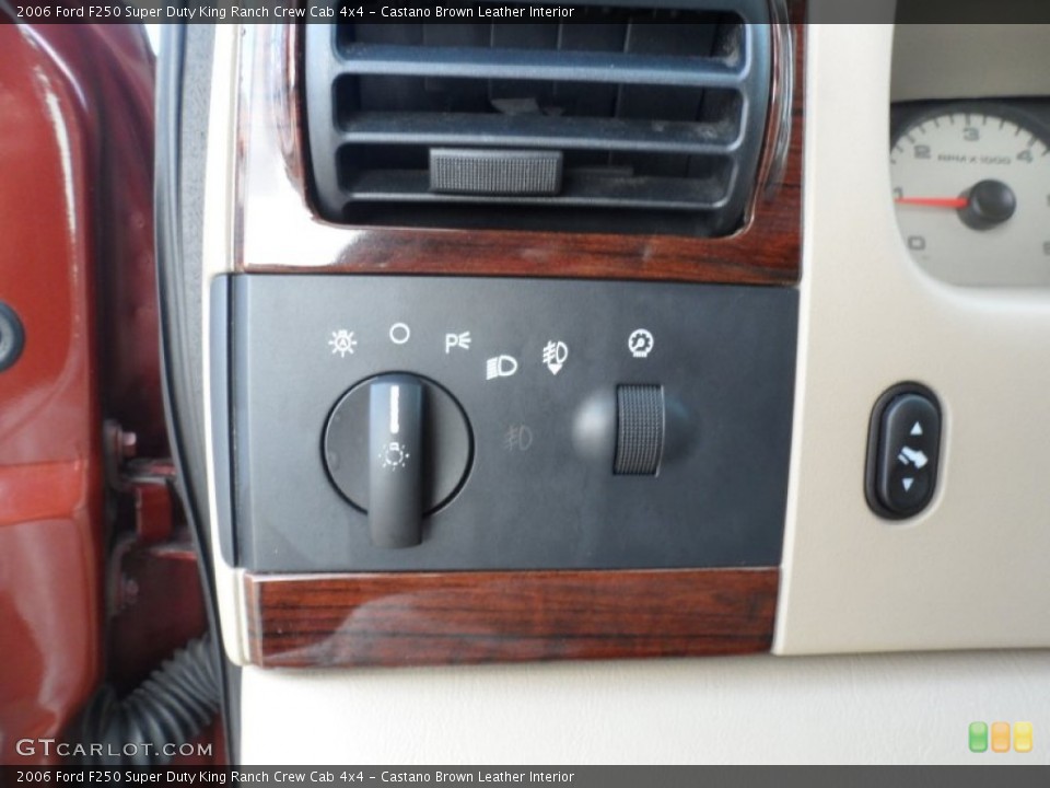 Castano Brown Leather Interior Controls for the 2006 Ford F250 Super Duty King Ranch Crew Cab 4x4 #55998562