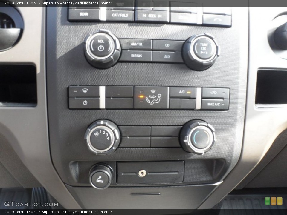 Stone/Medium Stone Interior Controls for the 2009 Ford F150 STX SuperCab #55999238
