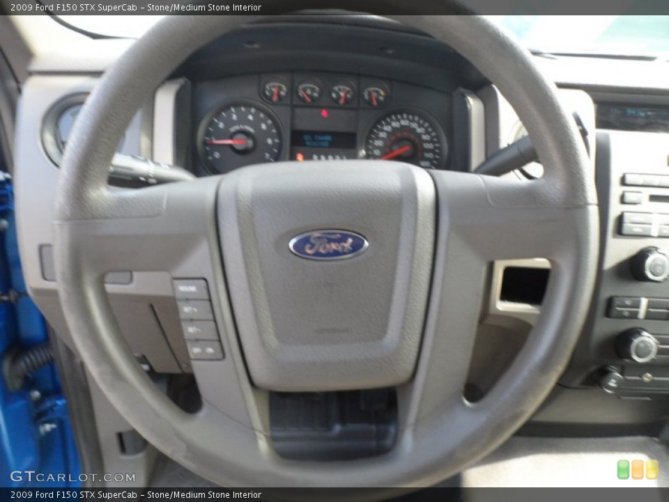 Stone/Medium Stone Interior Steering Wheel for the 2009 Ford F150 STX SuperCab #55999248