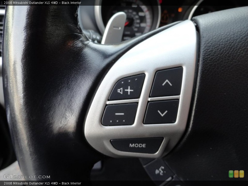 Black Interior Controls for the 2008 Mitsubishi Outlander XLS 4WD #56000602