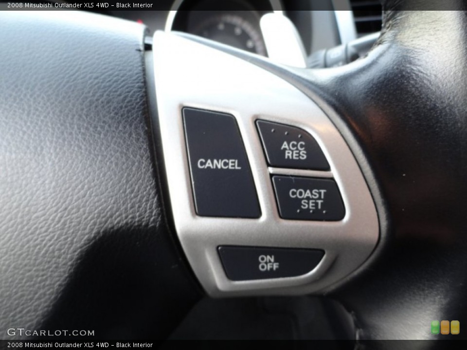 Black Interior Controls for the 2008 Mitsubishi Outlander XLS 4WD #56000611