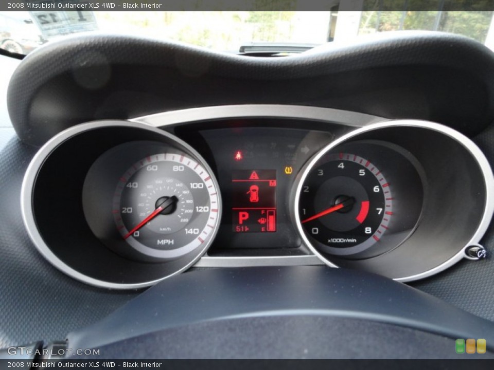Black Interior Gauges for the 2008 Mitsubishi Outlander XLS 4WD #56000629