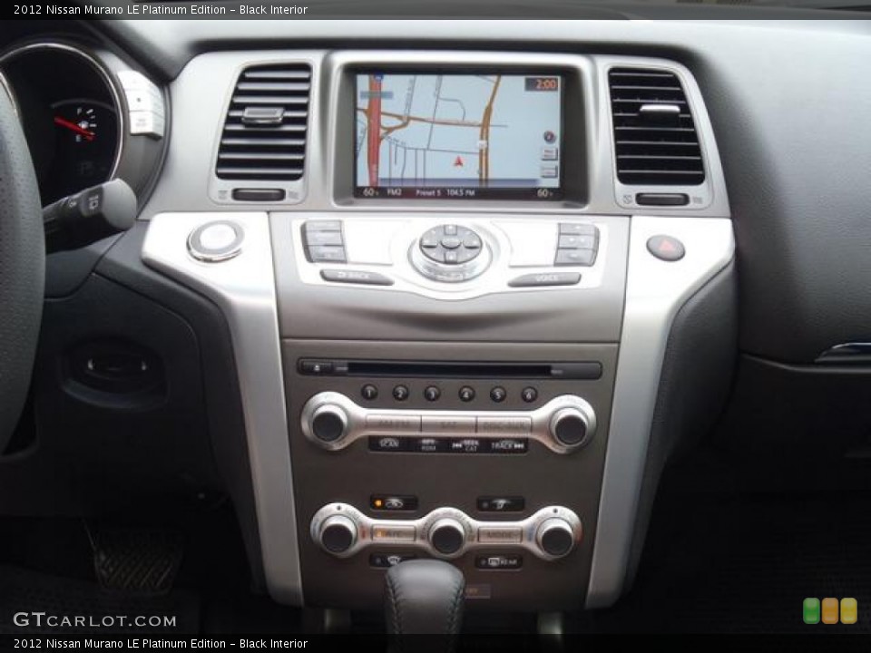 Black Interior Navigation for the 2012 Nissan Murano LE Platinum Edition #56001064