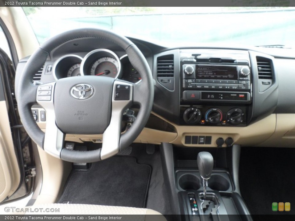 Sand Beige Interior Dashboard for the 2012 Toyota Tacoma Prerunner Double Cab #56001625