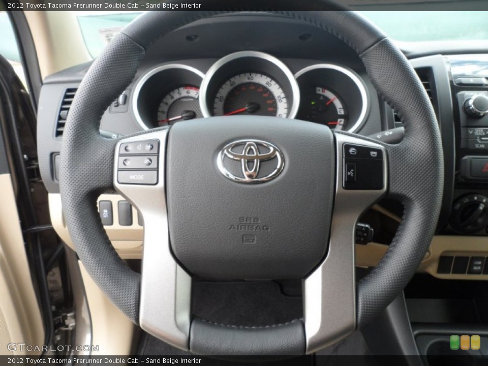 Sand Beige Interior Steering Wheel for the 2012 Toyota Tacoma Prerunner Double Cab #56001661