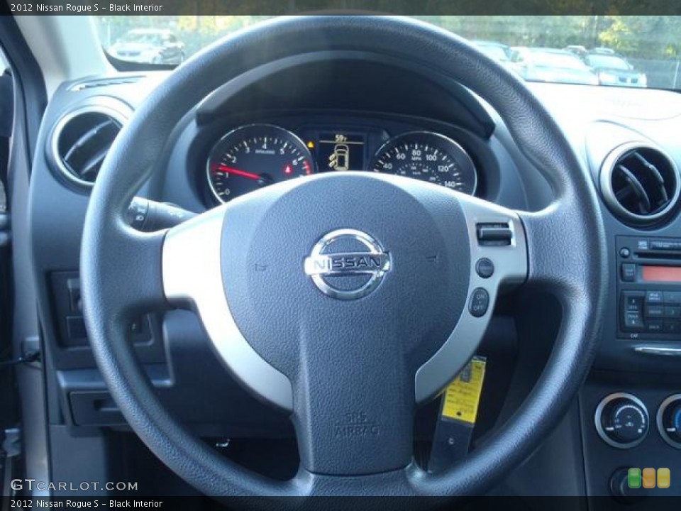 Black Interior Steering Wheel for the 2012 Nissan Rogue S #56002360