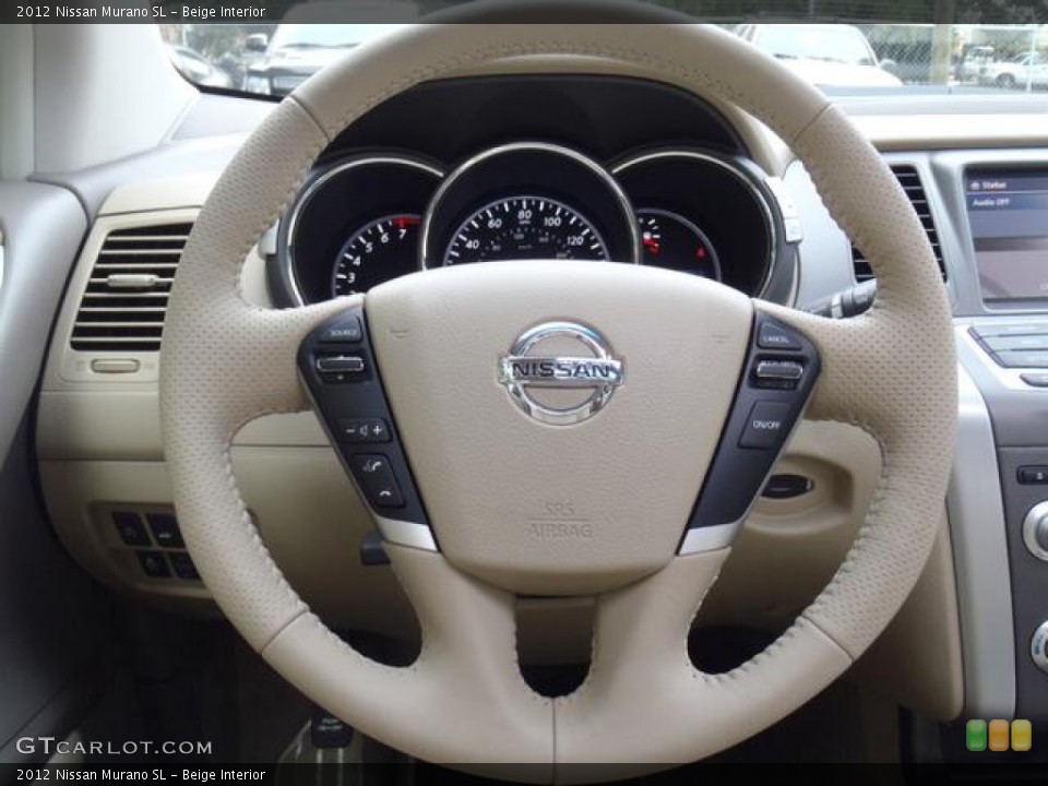 Beige Interior Steering Wheel for the 2012 Nissan Murano SL #56002483