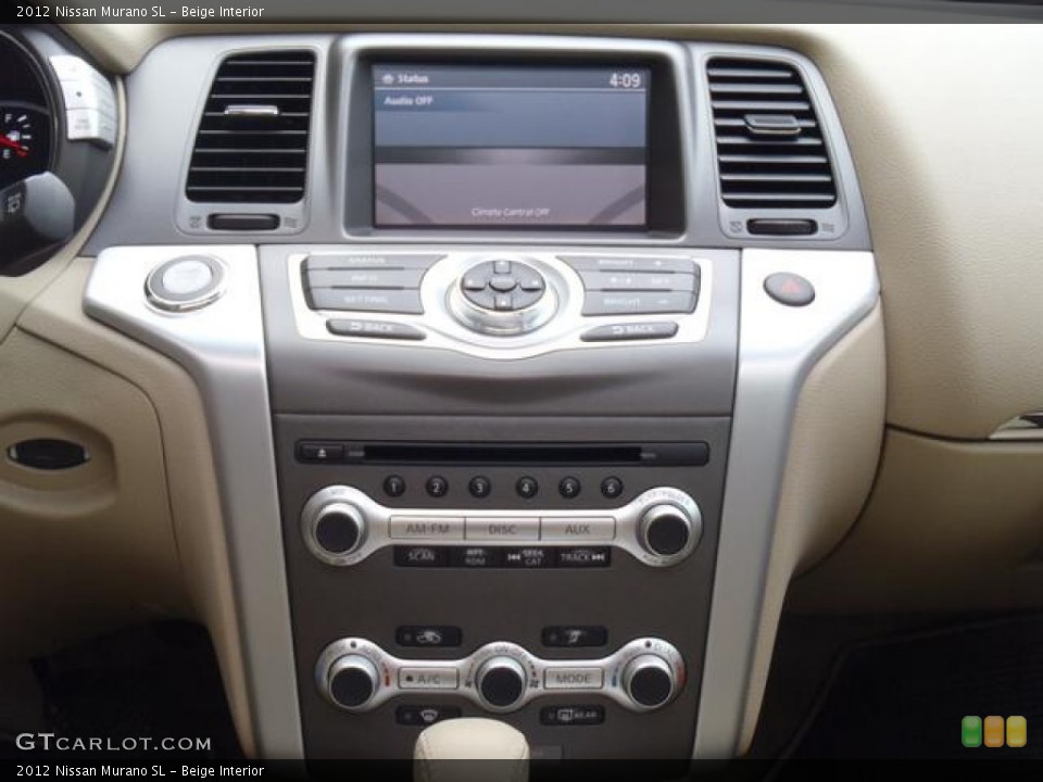 Beige Interior Controls for the 2012 Nissan Murano SL #56002491