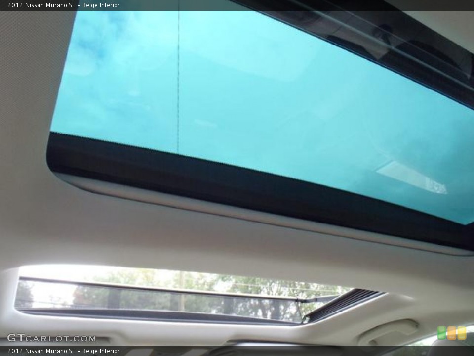 Beige Interior Sunroof for the 2012 Nissan Murano SL #56002507