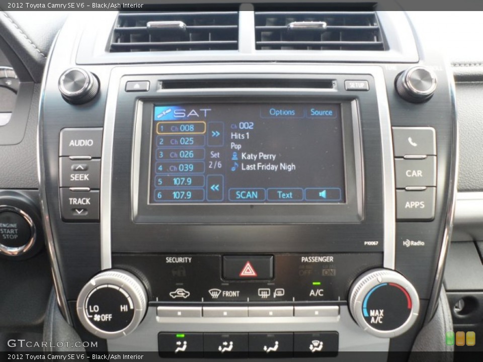 Black/Ash Interior Audio System for the 2012 Toyota Camry SE V6 #56002585