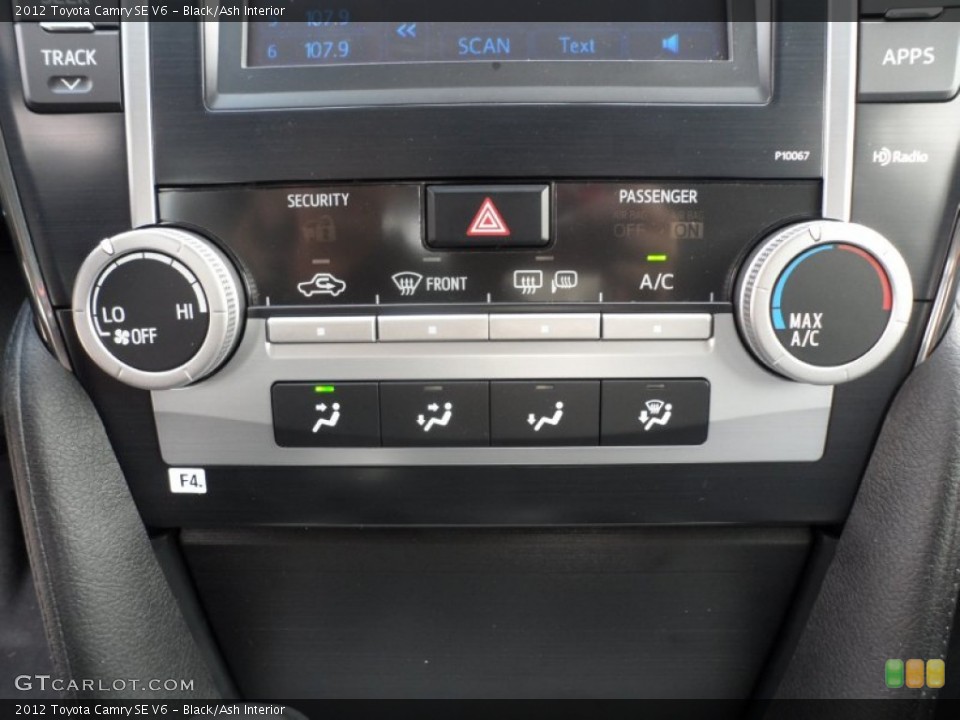 Black/Ash Interior Controls for the 2012 Toyota Camry SE V6 #56002591