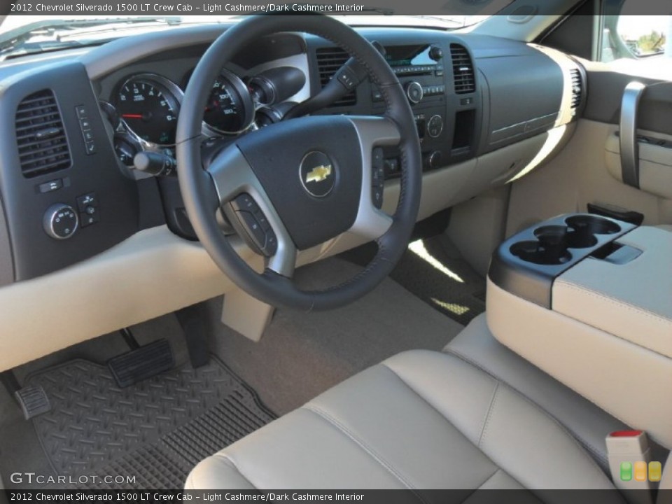 Light Cashmere/Dark Cashmere Interior Prime Interior for the 2012 Chevrolet Silverado 1500 LT Crew Cab #56002600