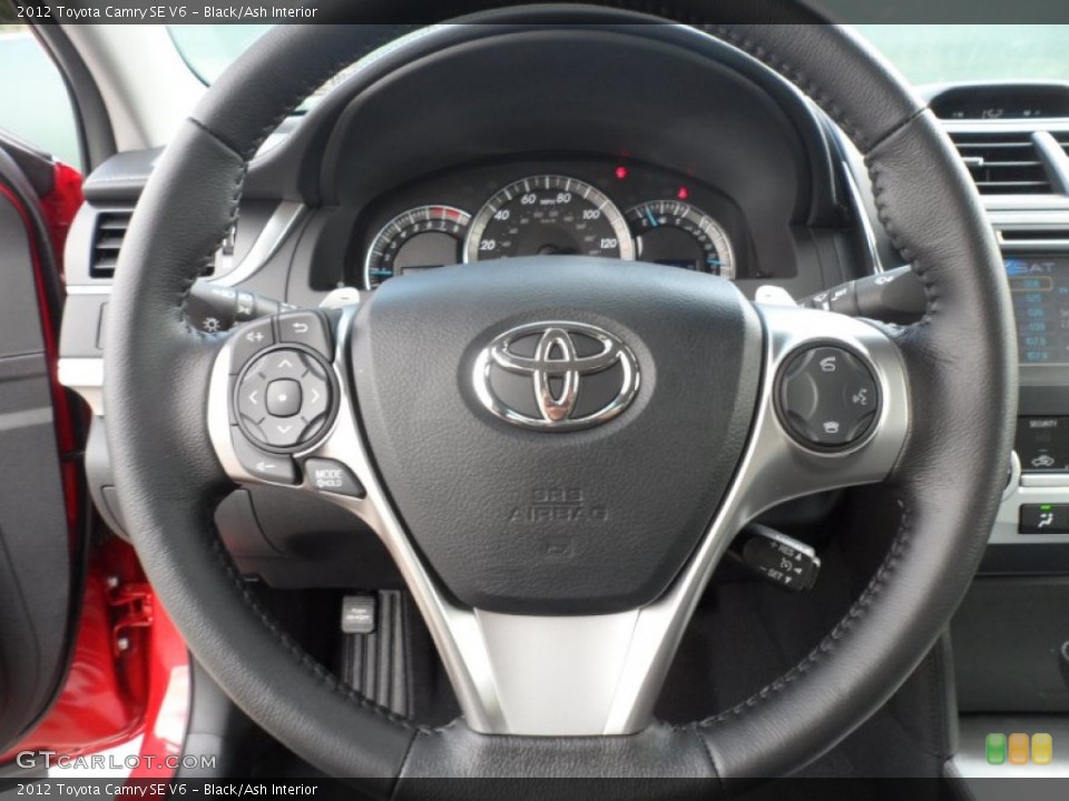 Black/Ash Interior Steering Wheel for the 2012 Toyota Camry SE V6 #56002606