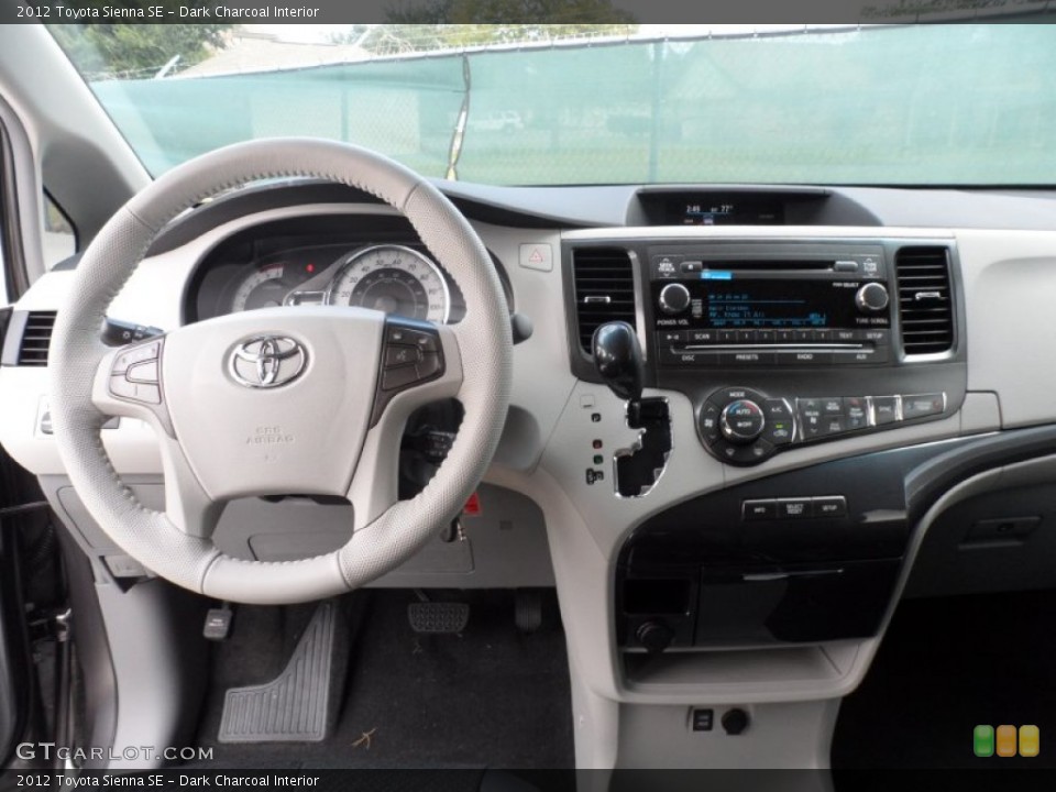 Dark Charcoal Interior Dashboard for the 2012 Toyota Sienna SE #56003023