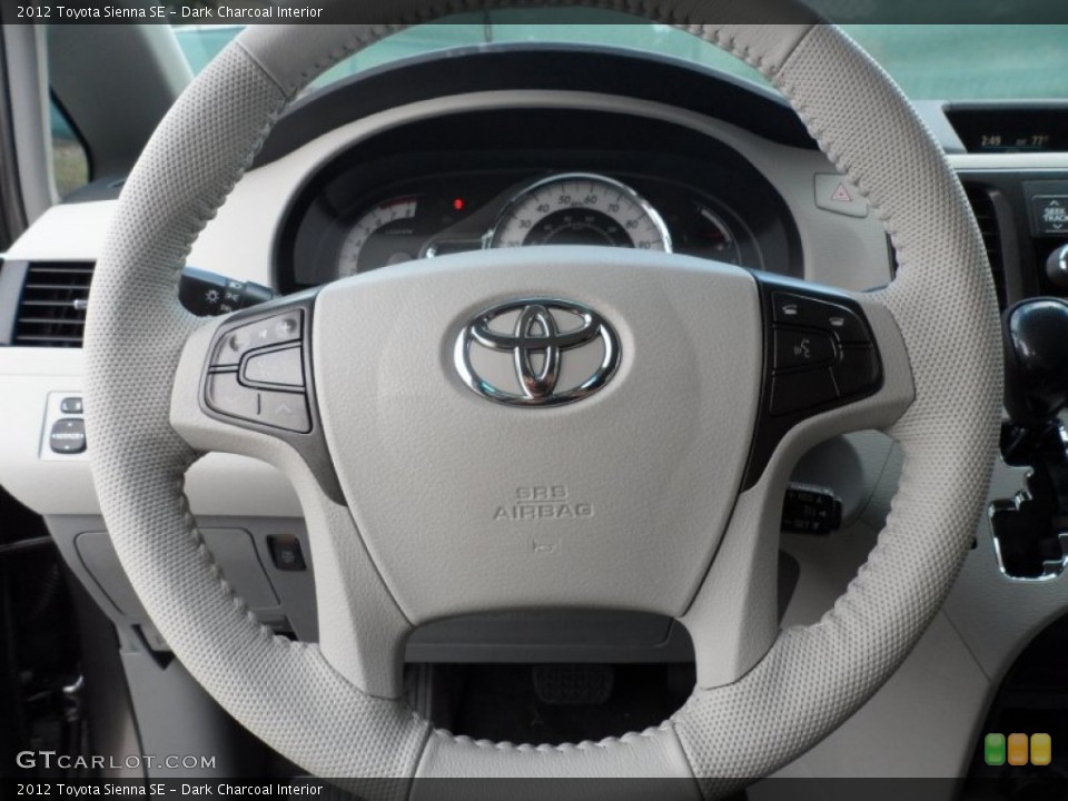 Dark Charcoal Interior Steering Wheel for the 2012 Toyota Sienna SE #56003058