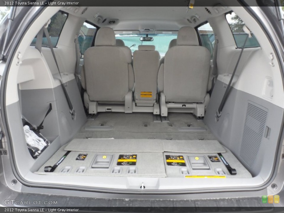 Light Gray Interior Trunk for the 2012 Toyota Sienna LE #56003197