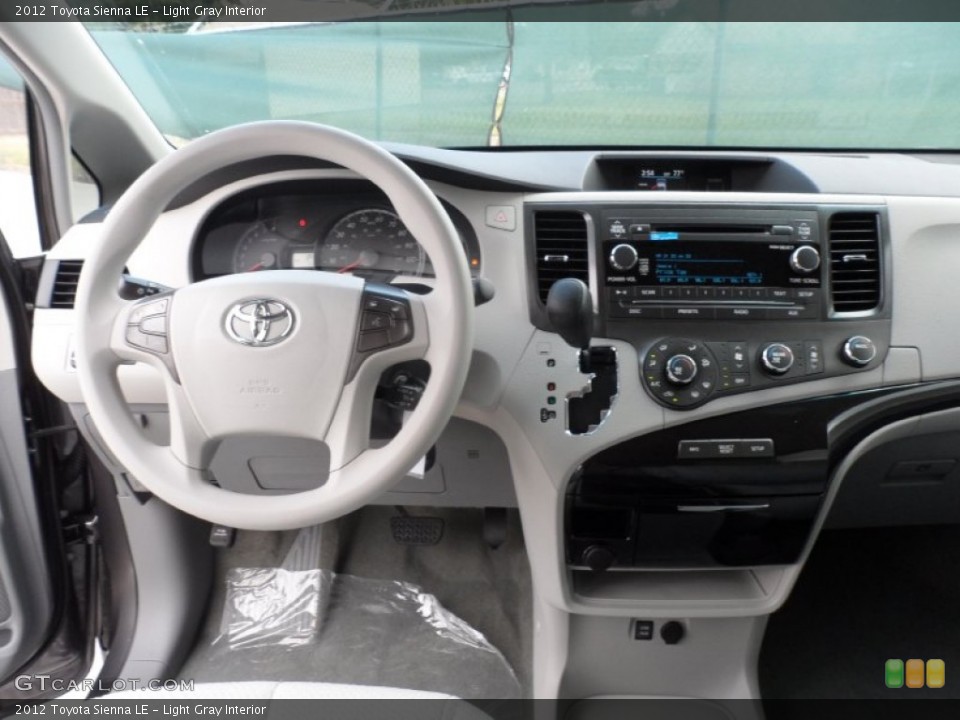 Light Gray Interior Dashboard for the 2012 Toyota Sienna LE #56003242