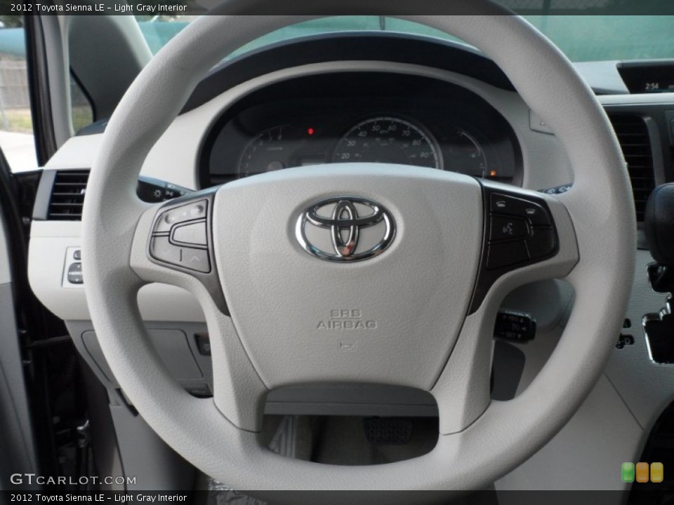 Light Gray Interior Steering Wheel for the 2012 Toyota Sienna LE #56003275