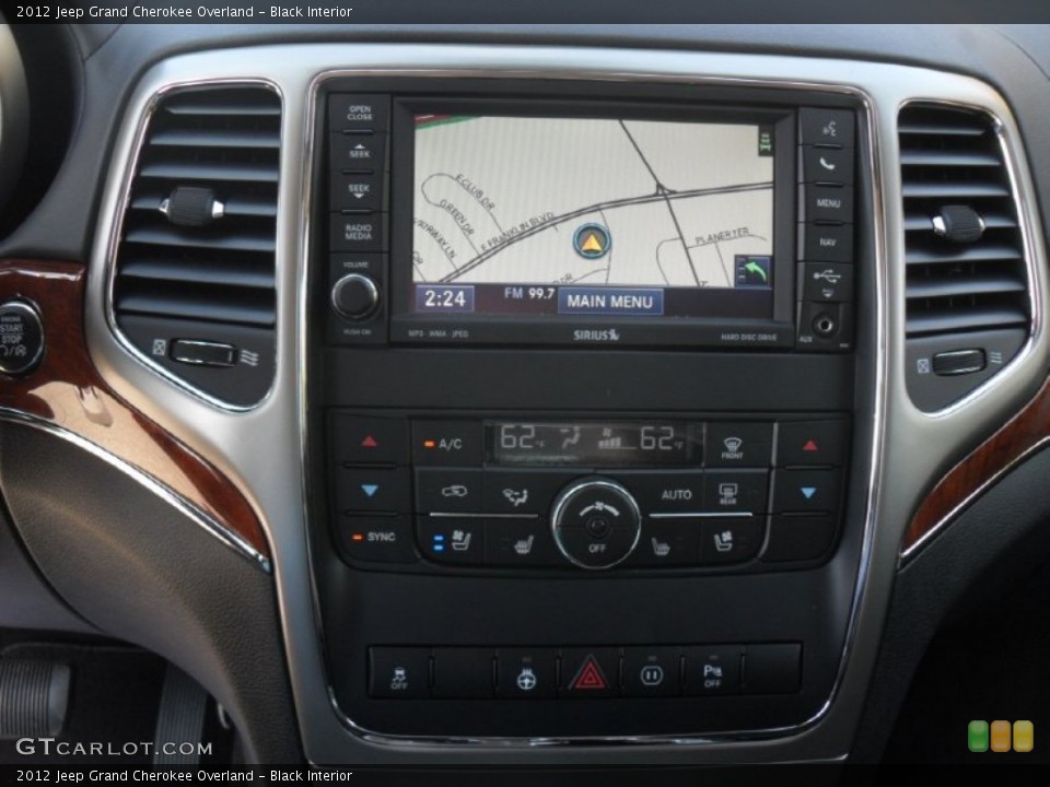 Black Interior Navigation for the 2012 Jeep Grand Cherokee Overland #56003759