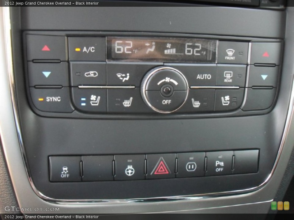 Black Interior Controls for the 2012 Jeep Grand Cherokee Overland #56003767
