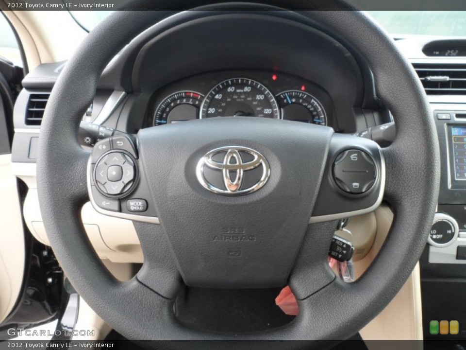Ivory Interior Steering Wheel for the 2012 Toyota Camry LE #56004118