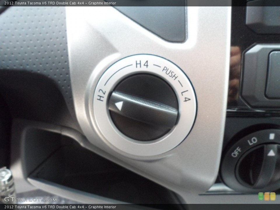 Graphite Interior Controls for the 2012 Toyota Tacoma V6 TRD Double Cab 4x4 #56004511