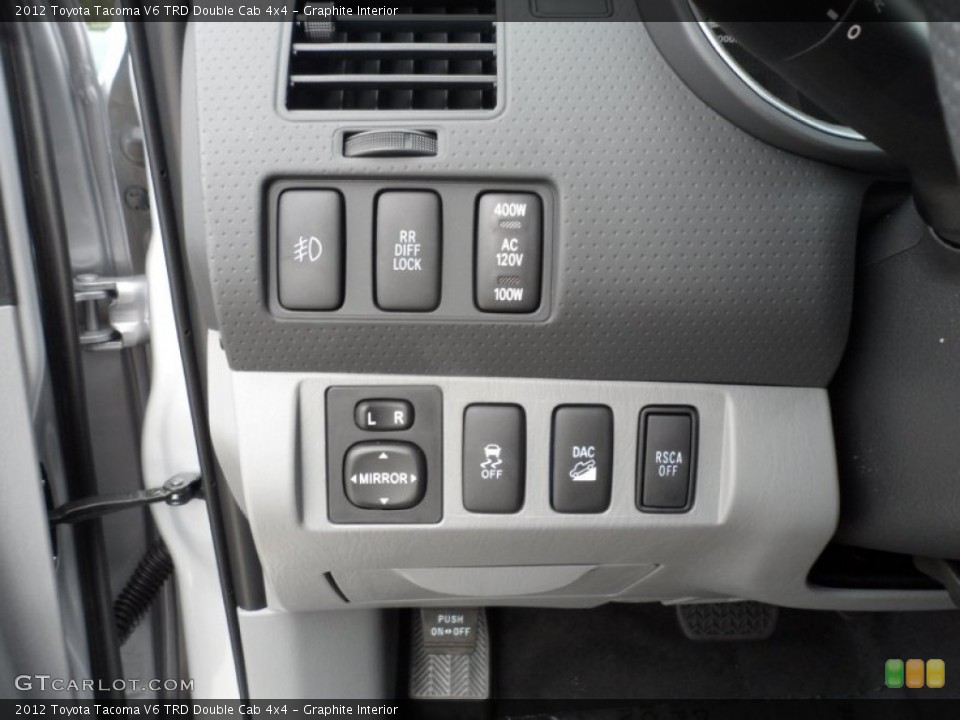 Graphite Interior Controls for the 2012 Toyota Tacoma V6 TRD Double Cab 4x4 #56004529