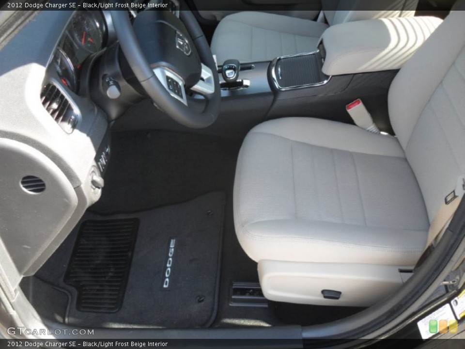 Black/Light Frost Beige Interior Photo for the 2012 Dodge Charger SE #56005012