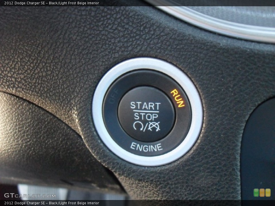Black/Light Frost Beige Interior Controls for the 2012 Dodge Charger SE #56005030