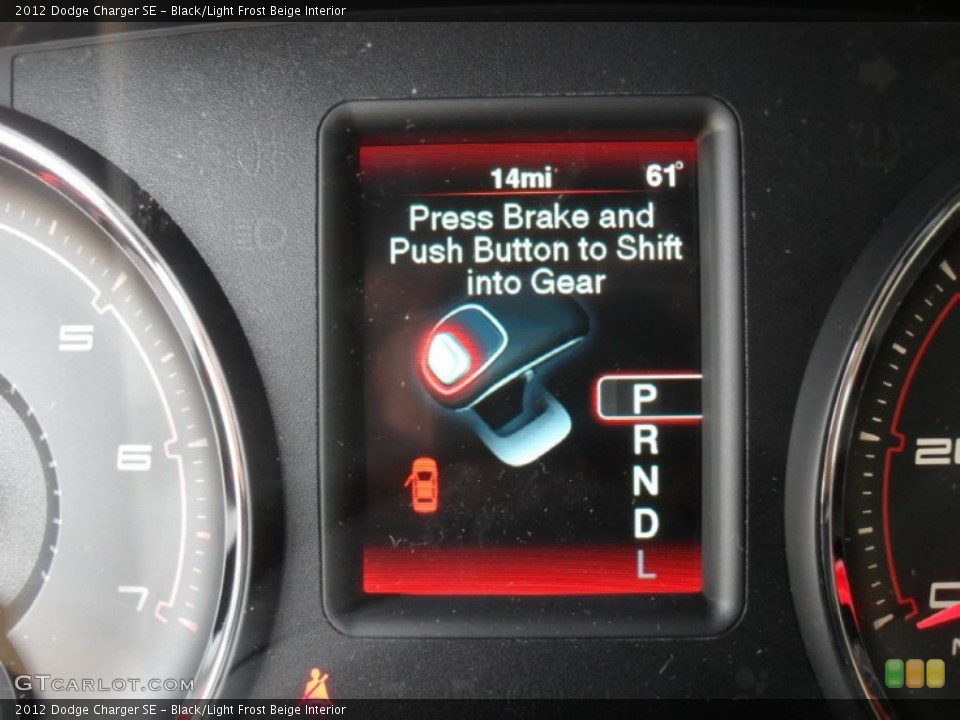 Black/Light Frost Beige Interior Controls for the 2012 Dodge Charger SE #56005048