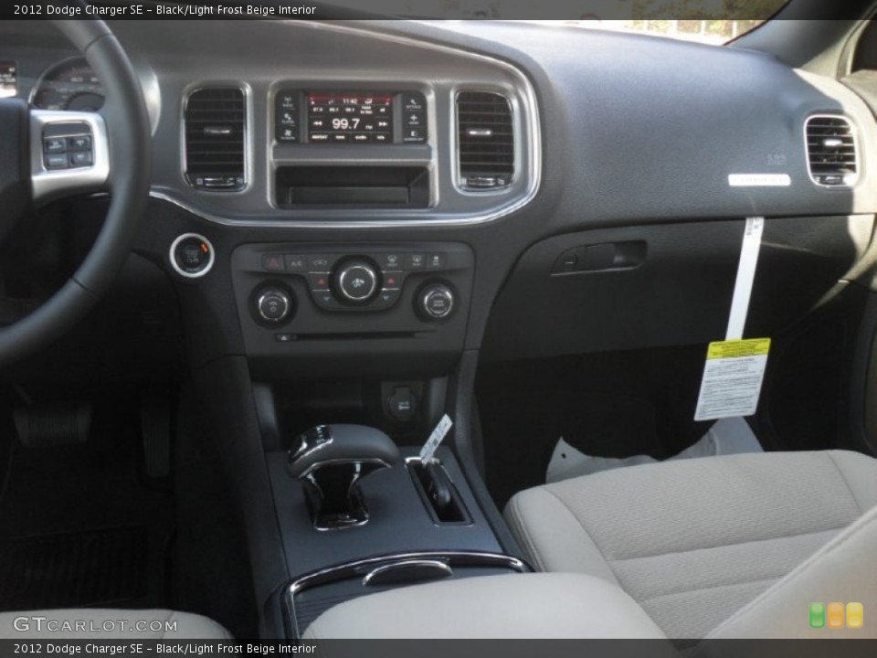 Black/Light Frost Beige Interior Dashboard for the 2012 Dodge Charger SE #56005066
