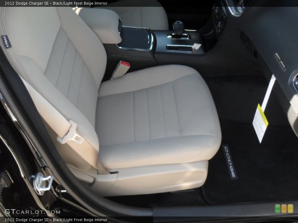 Black/Light Frost Beige Interior Photo for the 2012 Dodge Charger SE #56005087