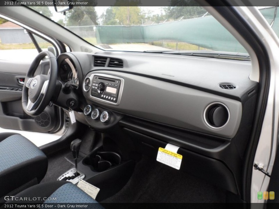 Dark Gray Interior Dashboard for the 2012 Toyota Yaris SE 5 Door #56005378