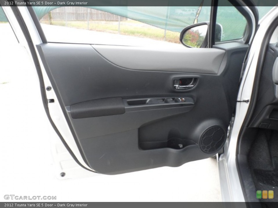 Dark Gray Interior Door Panel for the 2012 Toyota Yaris SE 5 Door #56005405