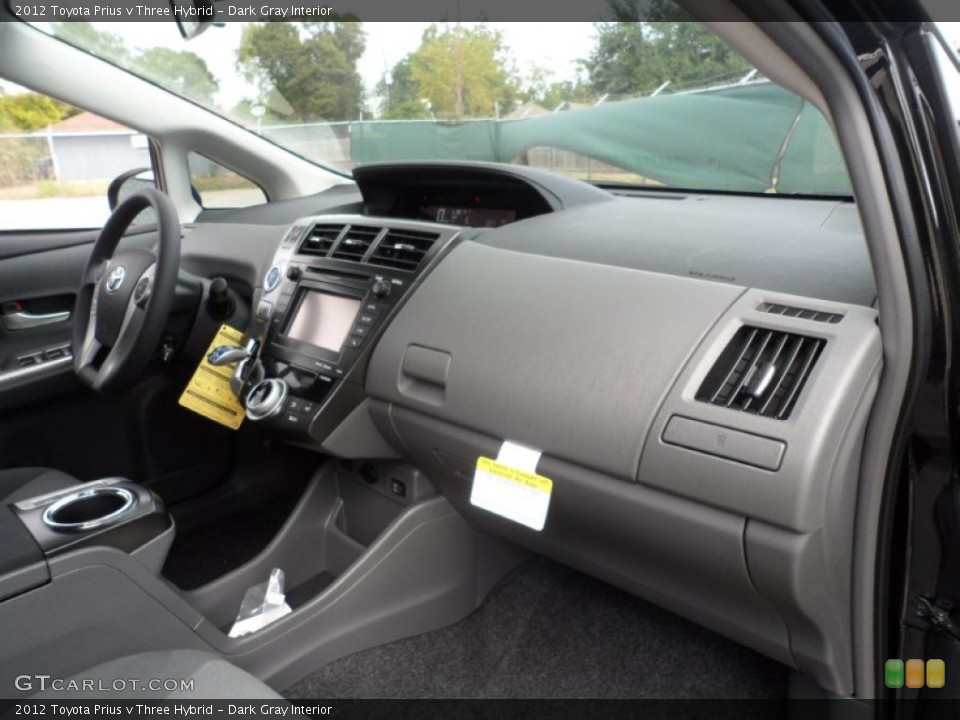 Dark Gray Interior Dashboard for the 2012 Toyota Prius v Three Hybrid #56005774