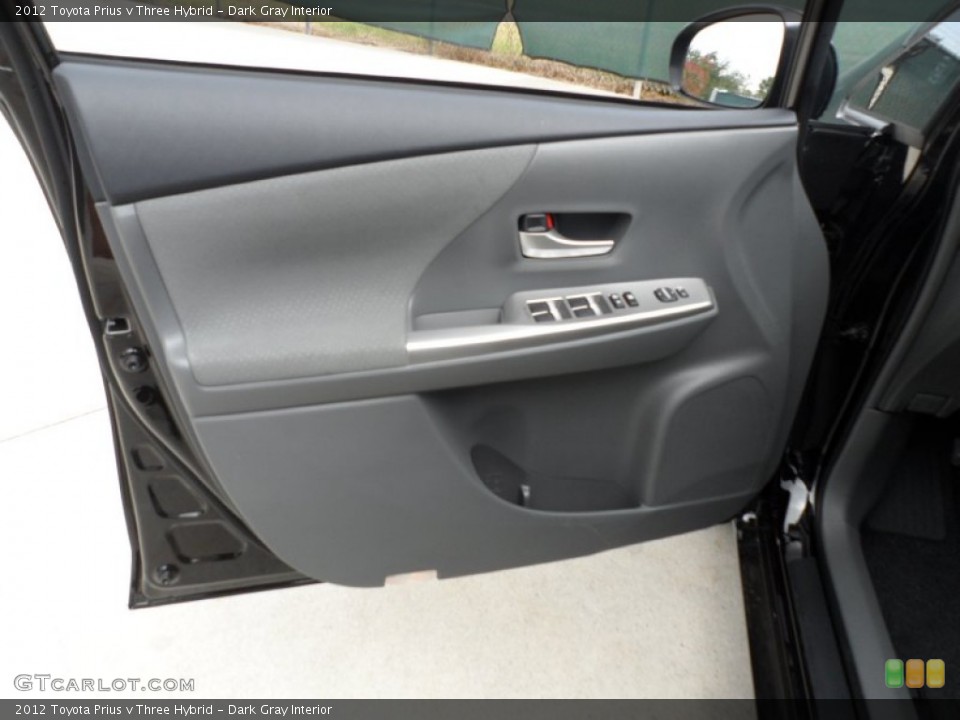 Dark Gray Interior Door Panel for the 2012 Toyota Prius v Three Hybrid #56005795