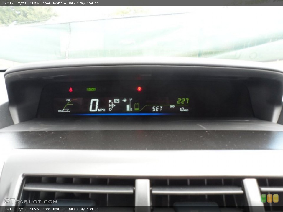 Dark Gray Interior Gauges for the 2012 Toyota Prius v Three Hybrid #56005831