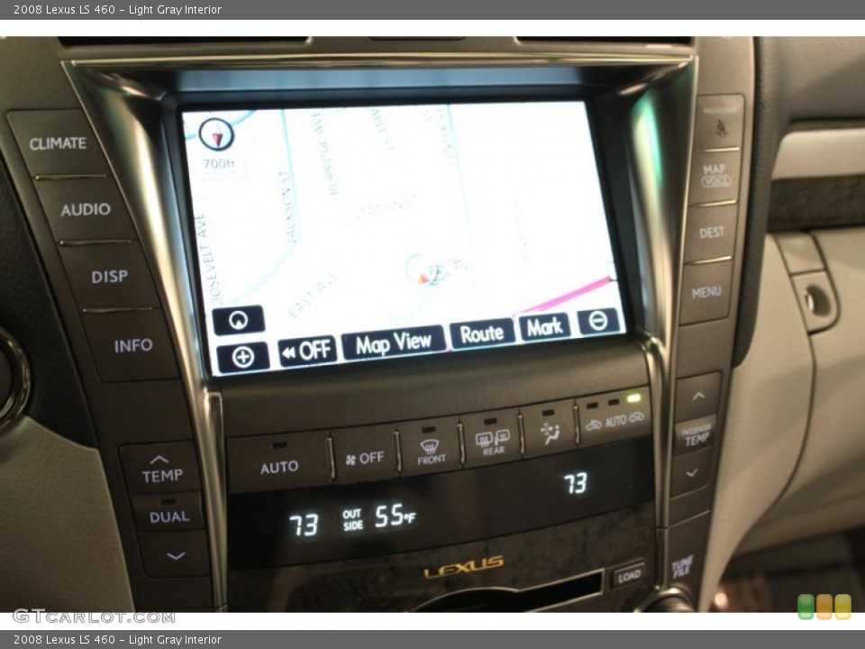Light Gray Interior Navigation for the 2008 Lexus LS 460 #56008351